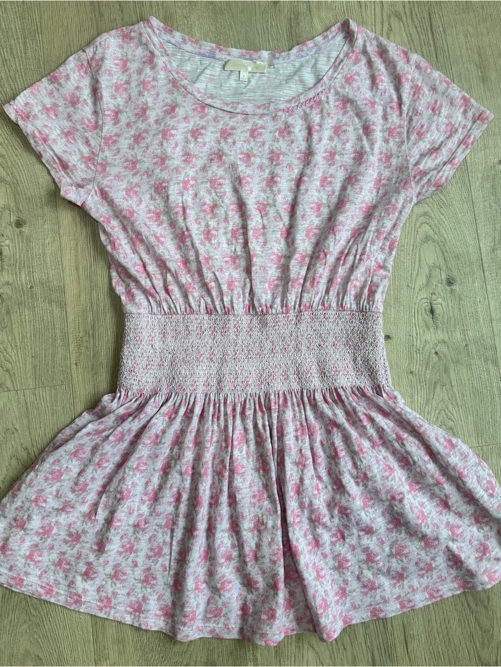 LOVESHACKFANCY Pink Foral Amore Minidress size Small S - Picture 9 of 9